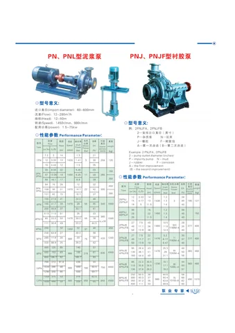 PN / PNL Mud Pumps & PNJ / PNJF Rubber-Lined Pumps