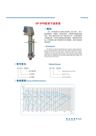 SP / SPR Sump Slurry Pumps